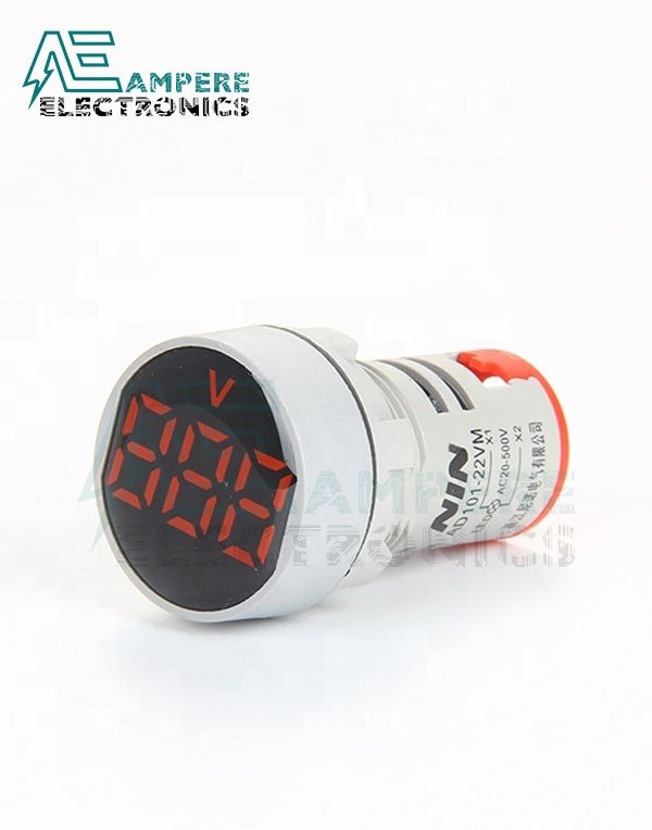 Round Voltage Indicator 20:500Vac - 22mm
