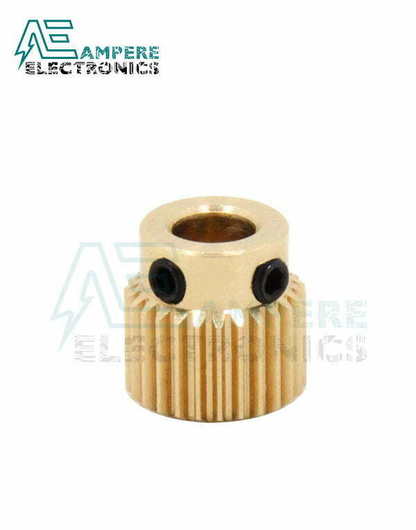 Brass Extruder Gear 26 teeth With M3 Screw For 3D Printer