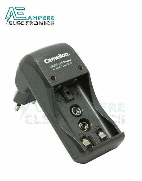 Camelion Mini Travel Charger, For AA/AAA/9V Batteries