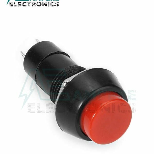 Push Button Round Red, Push Button Latching Red
