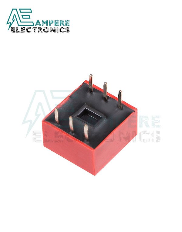 3 Way Red DIP Switch, 2.54mm Pitch