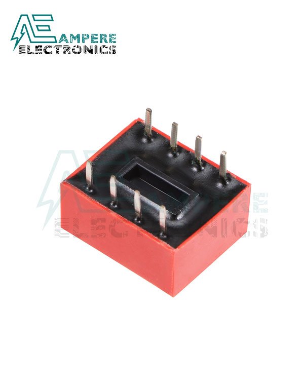 4 Way Red DIP Switch, 2.54mm Pitch