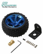 85mm Robot Tire Wheel With 4mm Connector and 25GA Motor Mounting Bracket