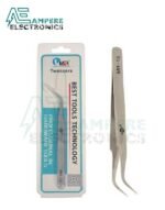 Precision Stainless Steel Tweezers Angled MR-15
