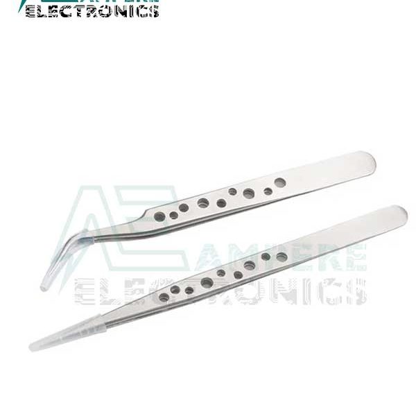 Precision Stainless Steel Tweezers Angled HQ MR-7SA