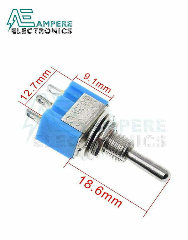 Mini Toggle Switch 3 Pins SPDT ON/ON 2 Positions