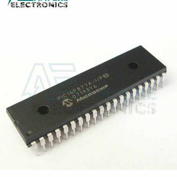 PIC16F877A-I/P Enhanced Flash MCU,8-Bit, 40-Pin DIP