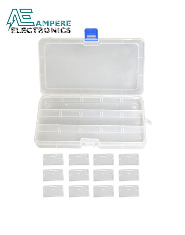 Plastic Storage Box, 15 Compartments, 176x102x22mm HQ