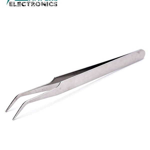 Precision Stainless Steel Tweezers Angled