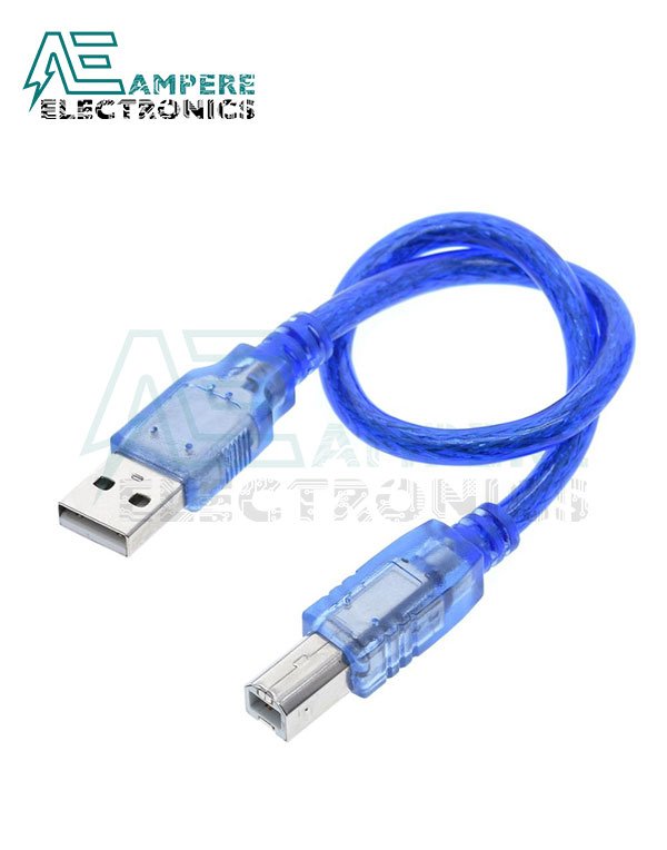 USB 2.0  B-Type Cable For Arduino, 30Cm Length