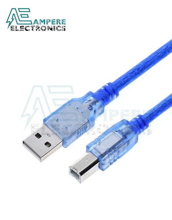 USB 2.0  B-Type Cable For Arduino, 30Cm Length