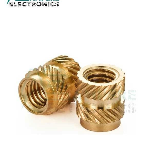 Knurled Brass Threaded Insert Nut