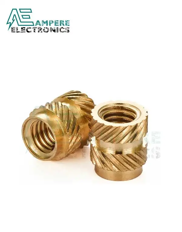 Knurled Brass Threaded Insert Nut