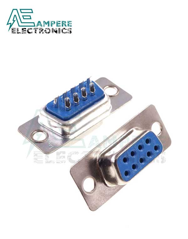 5x AMP 207084-2 CONNECTOR D-TYPE 9P FEMALE 2070842 RA T.H SEE PICTURE 