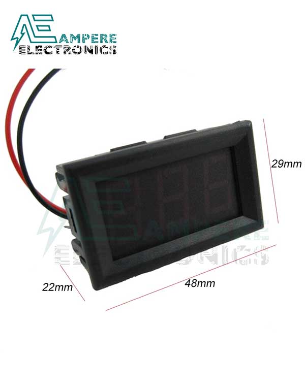 4.5:30Vdc Digital Voltmeter Panel Two-wire 0.56 inch