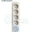 Elios PREMIO 4 Sockets Power Strip, 2 Meter Long Extension Cord