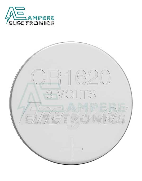Energizer Coin Battery CR1620, 3Vdc