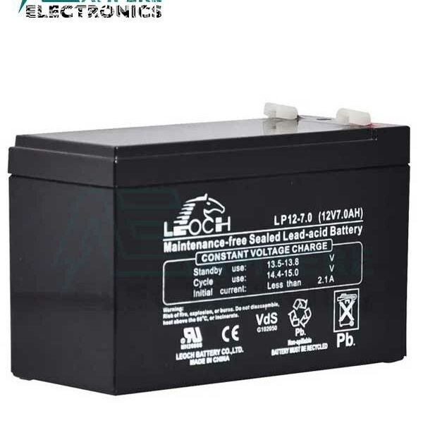Sealed Lead Acid Battery 12Vdc, 7Ah