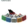 Square Voltage Current Indicator 0:100A - 50:500Vac - 22mm