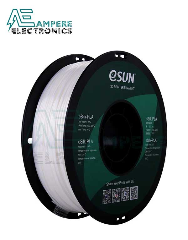 eSUN White Color eSilk-PLA Filament 1.75mm - 1kg/Roll