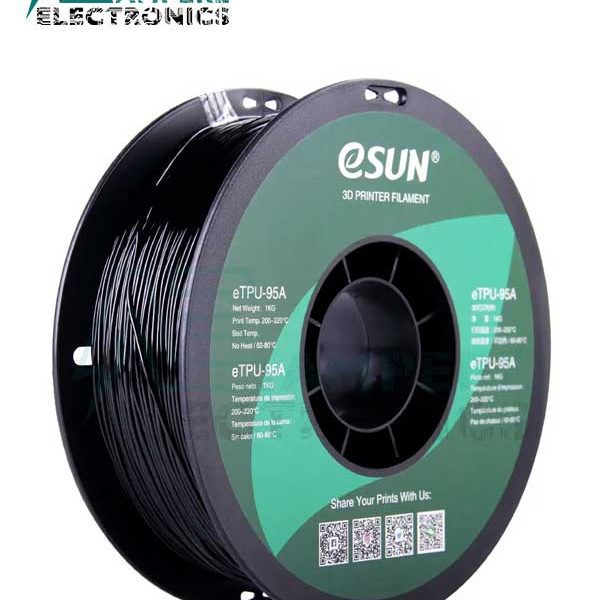 eSUN eTPU-95A Black Color Filament 1.75mm - 1kg/Roll