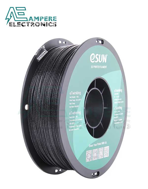 eSUN eTwinkling Black Color 3d Printer Filament 1.75mm - 1kg/Roll