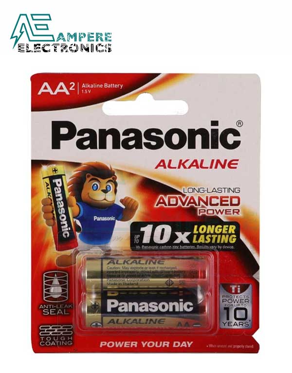 Panasonic Alkaline AA Battery 1.5V - Pack Of 2