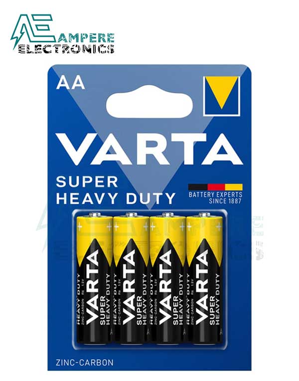 VARTA Super Heavy Duty AA 1.5V - 4 Cell Pack