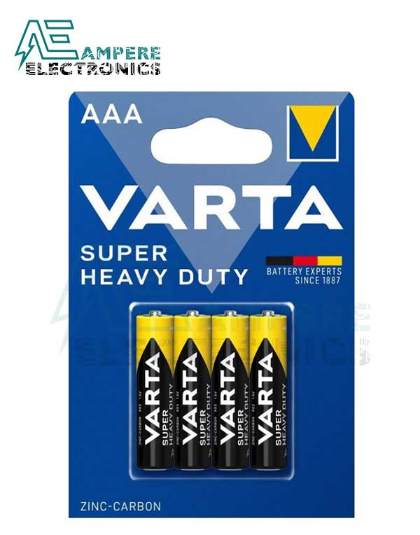 VARTA Super Heavy Duty AAA 1.5V - 4 Cell Pack