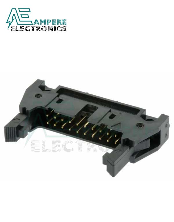 FC-20 Male PCB IDC Connector with Latch, 20 Way, 2 Row, Straight