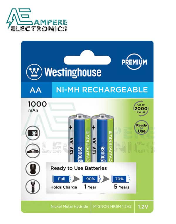 Westinghouse Rechargeable AAA Battery 1000mA