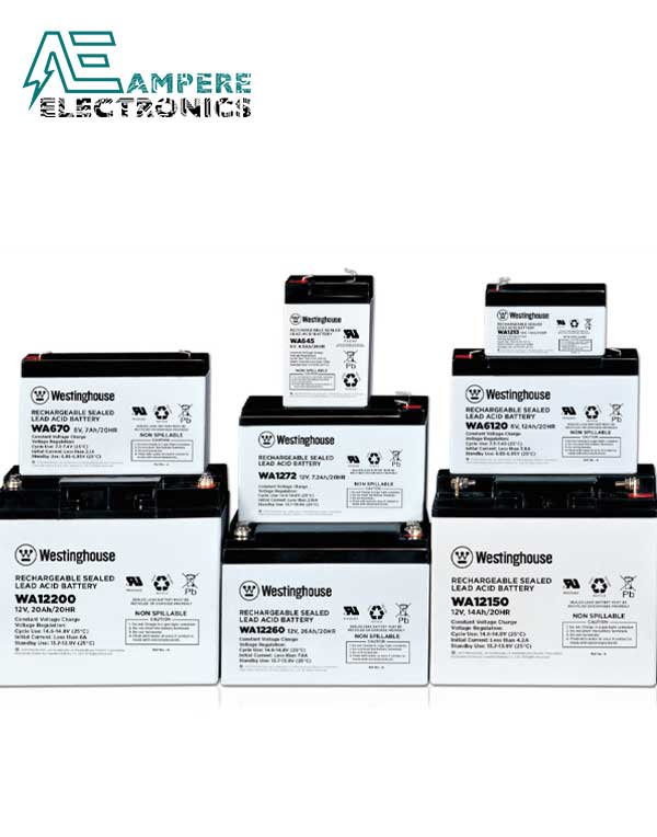 WA1270 Sealed Lead Acid Battery 12Vdc, 7Ah | Westinghouse