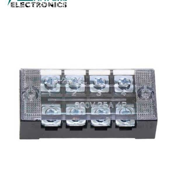 TB-4504 Fixed Barrier Terminal Block (45A-600V) 4pin