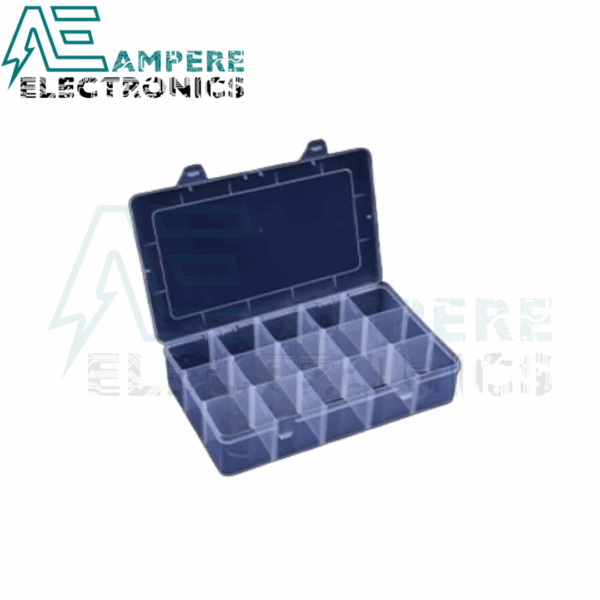 Plastic Storage Box, 15 Compartments, 176x102x22mm
