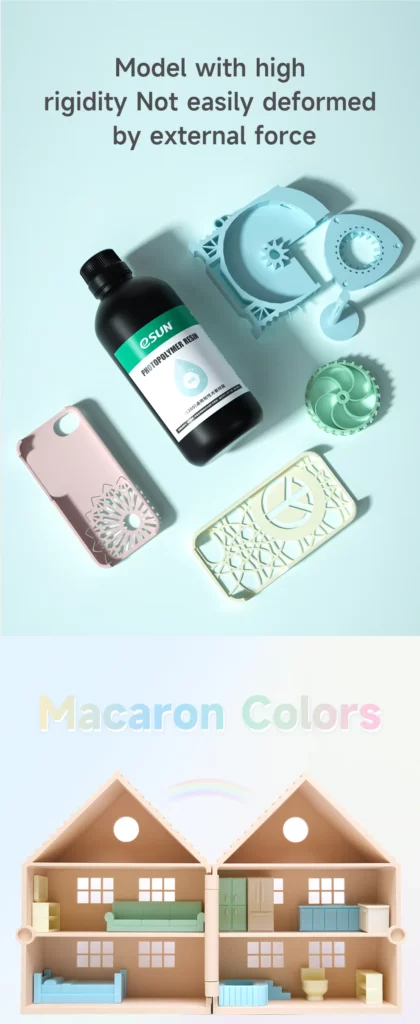 Macaron Color 3D Printer Resin S200 Standard Resin eSUN