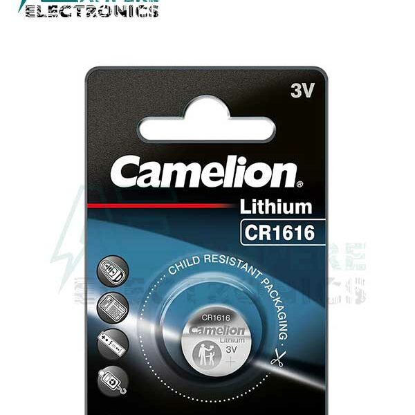 Camelion Coin Battery CR1616, 3Vdc