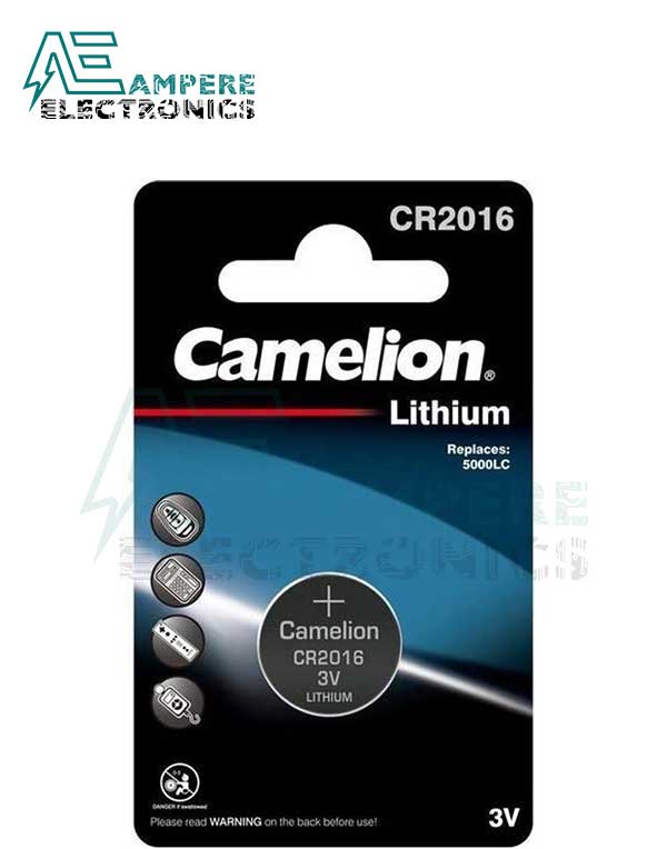 Camelion Coin Battery CR2016, 3Vdc