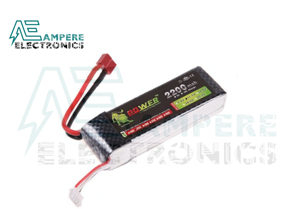 LiPo Lithium Polymer Rechargeable Battery (11.1V , 2200mAh) 35C