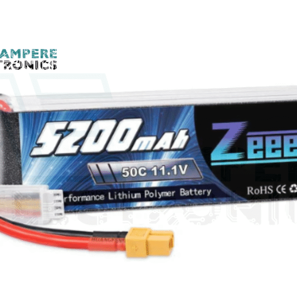 LiPo Lithium Polymer Rechargeable Battery (11.1V, 5200mAh) 50C