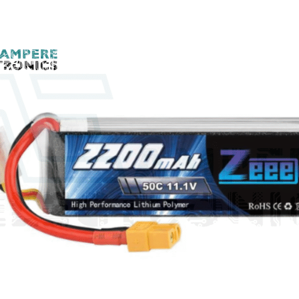 LiPo Lithium Polymer Rechargeable Battery (7.4V, 2200mAh) 50C