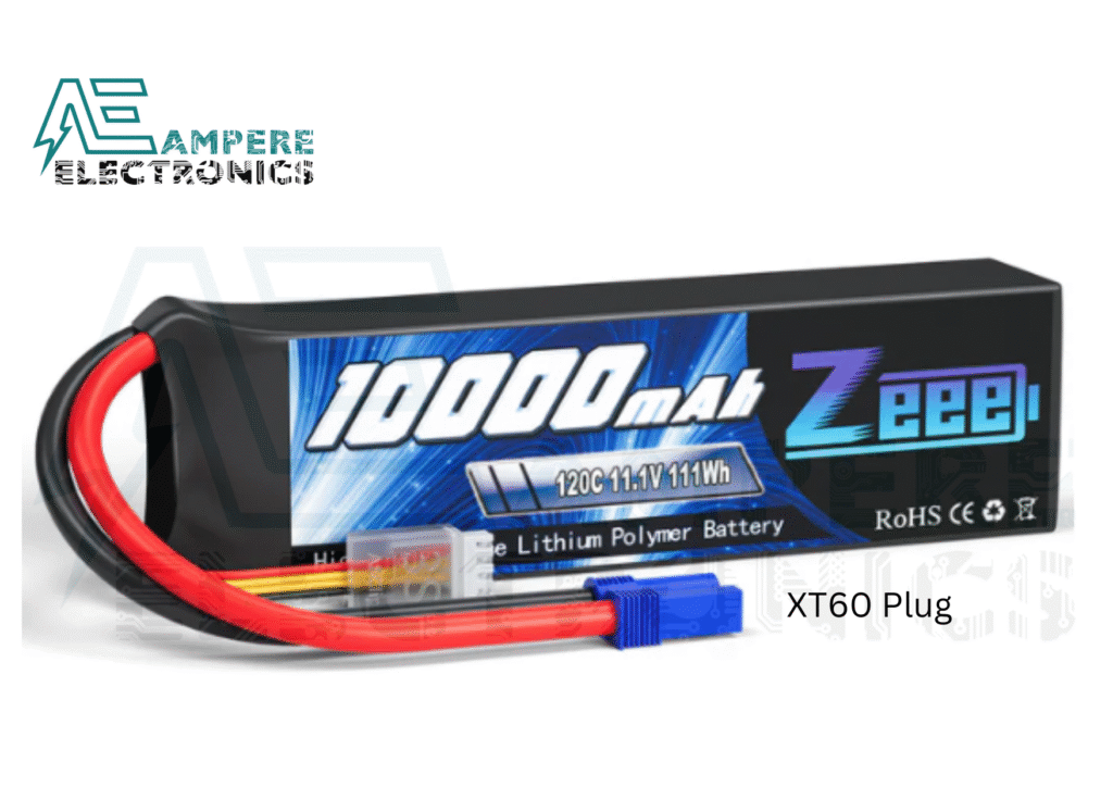 LiPo Lithium Polymer Rechargeable Battery (11.1V, 10000mAh) 120C with XT60 Plug