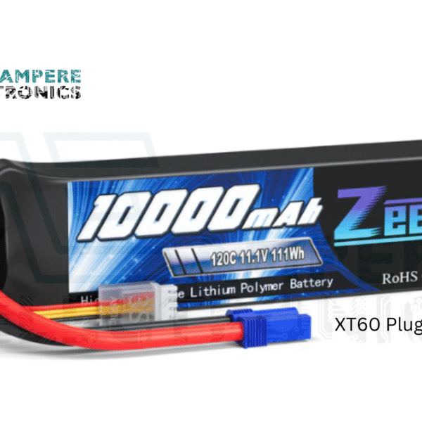 LiPo Lithium Polymer Rechargeable Battery (11.1V, 10000mAh) 120C with XT60 Plug