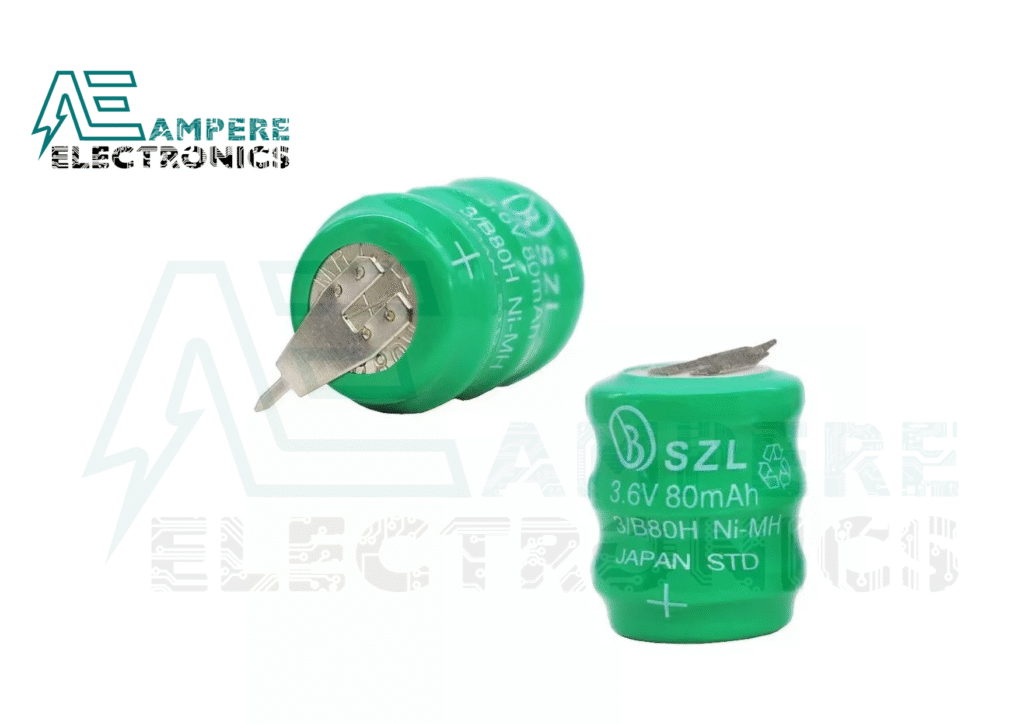 Ni-MH 3.6V 80mAh battery with pins