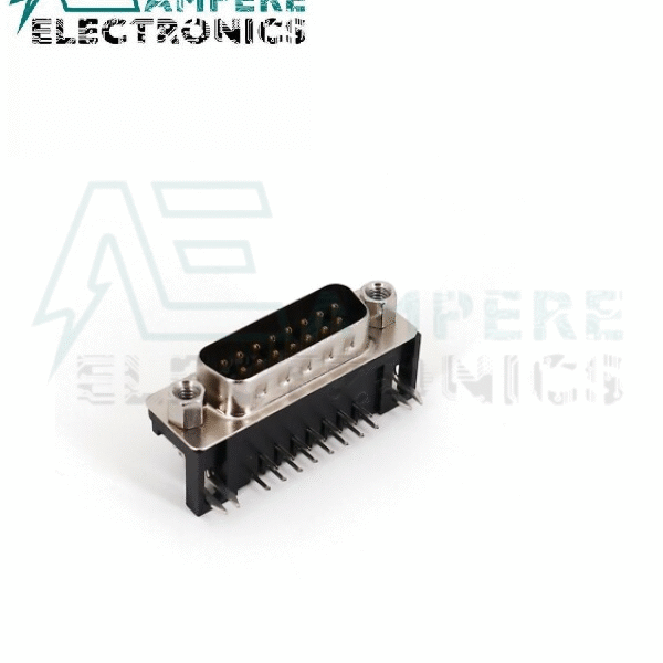 Male DB15 Right Angle on PCB Solder Type 2 Row