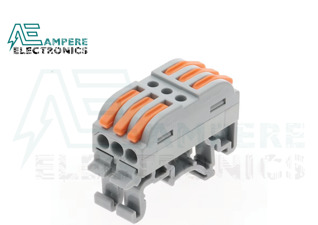 WAGO PCT-223G-3P 3 in 3 out Din Rail Omega Bar