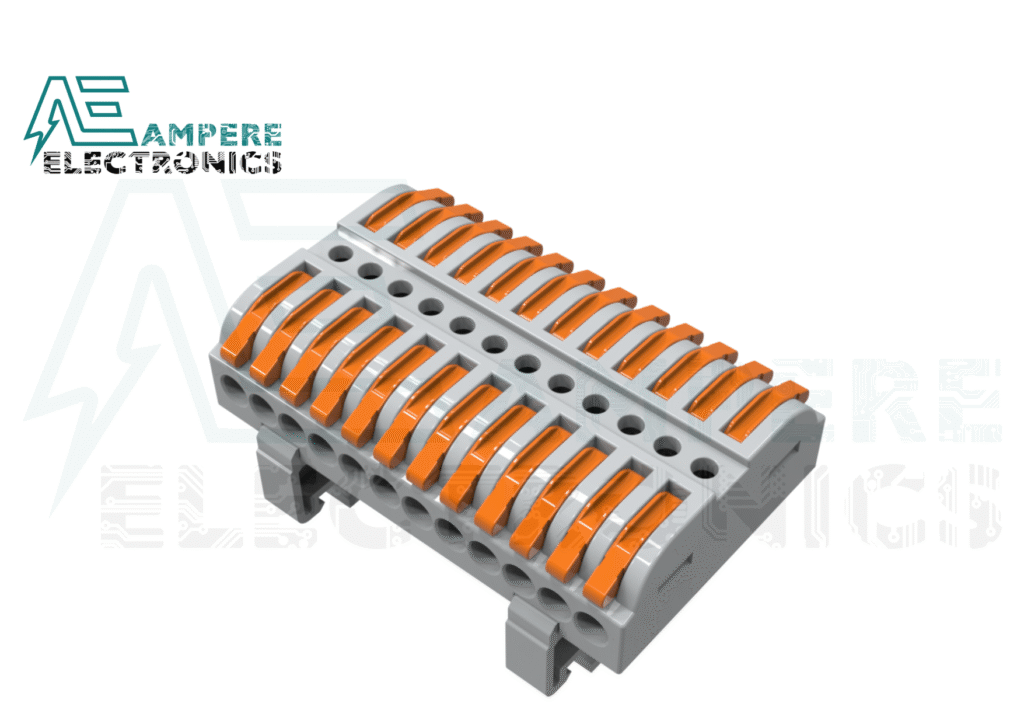 WAGO PCT-223G-12P 12 in 12 out Din Rail Omega Bar