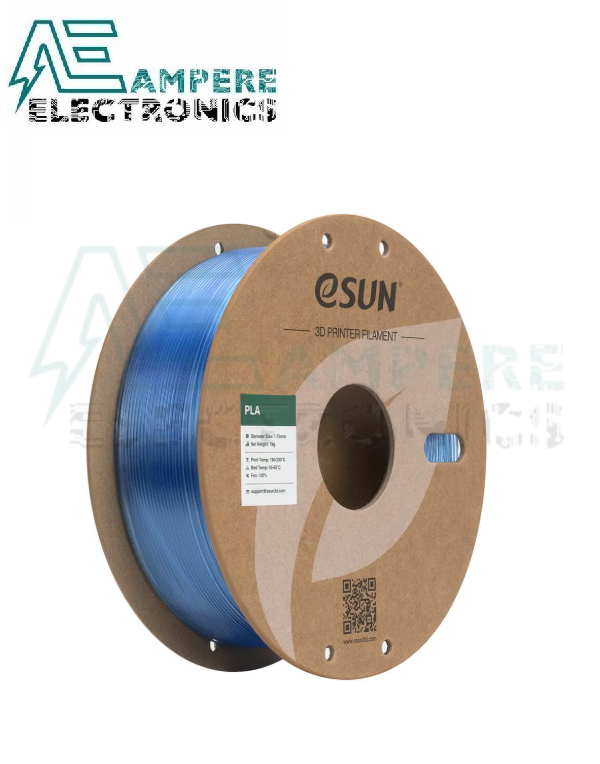 eSUN PLA-Clear filament ,1.75mm,Translucent Blue ,1kg/roll