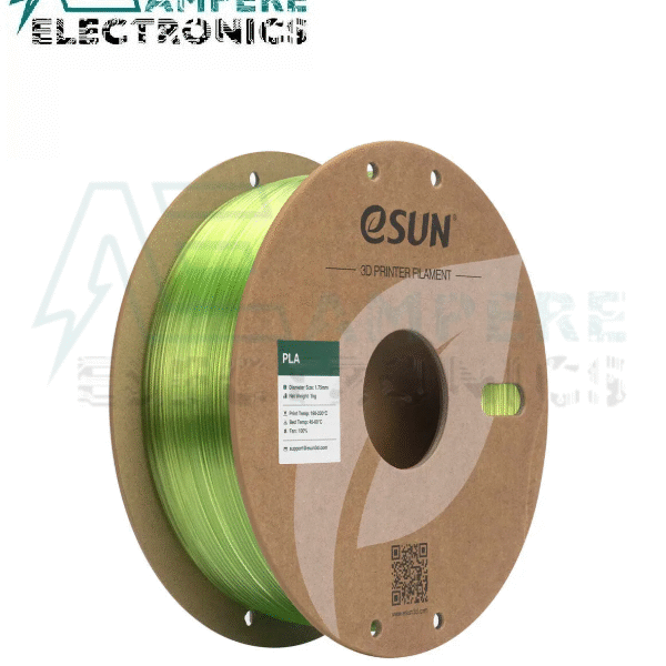 eSUN PLA-Clear filament ,1.75mm,Translucent Green ,1kg/roll