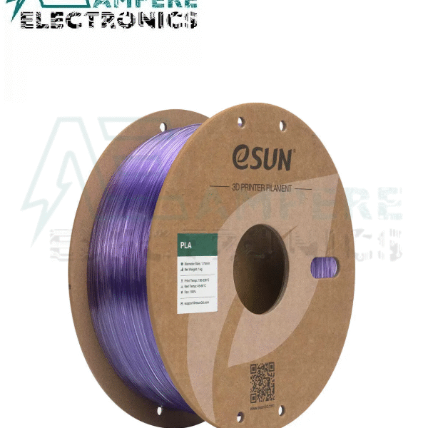 eSUN PLA-Clear filament ,1.75mm,Translucent Light Purple ,1kg/roll