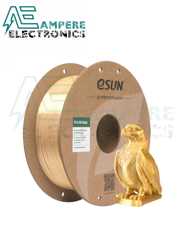 eSUN Gold Silver ePLA-Silk Magic 3D Filament, 1.75mm, 1kg/Roll
